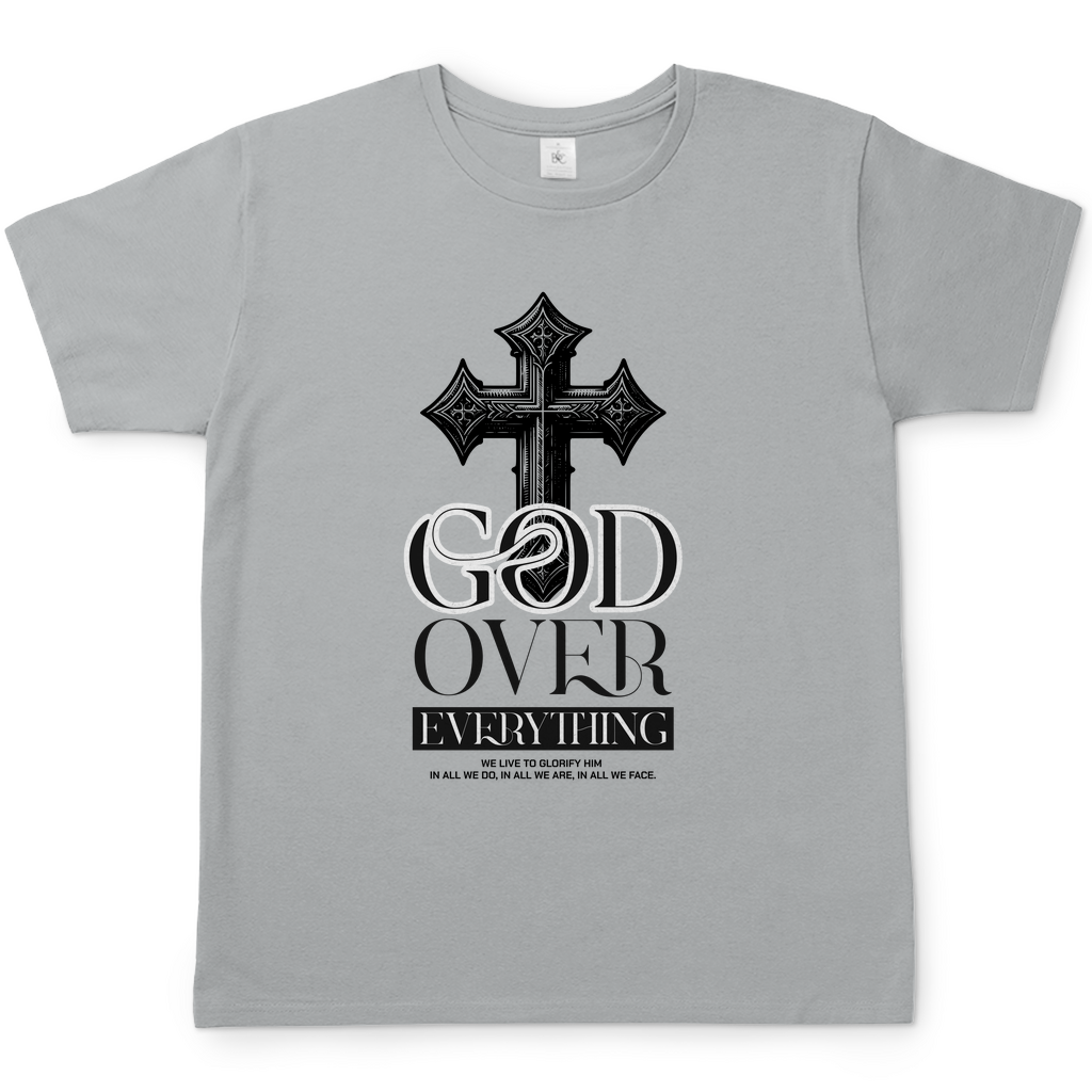 God over Everything christliches Herren T-Shirt