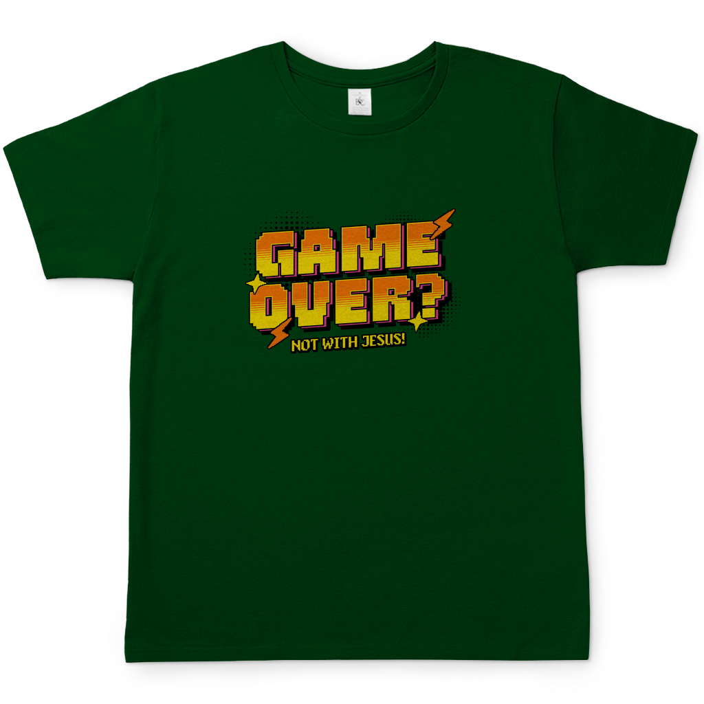 Game Over Not with Jesus christliches Herren T-Shirt