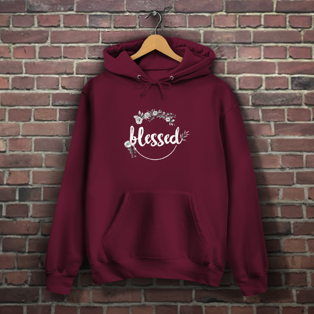Blessed Floral - Christlicher Damen Hoodie
