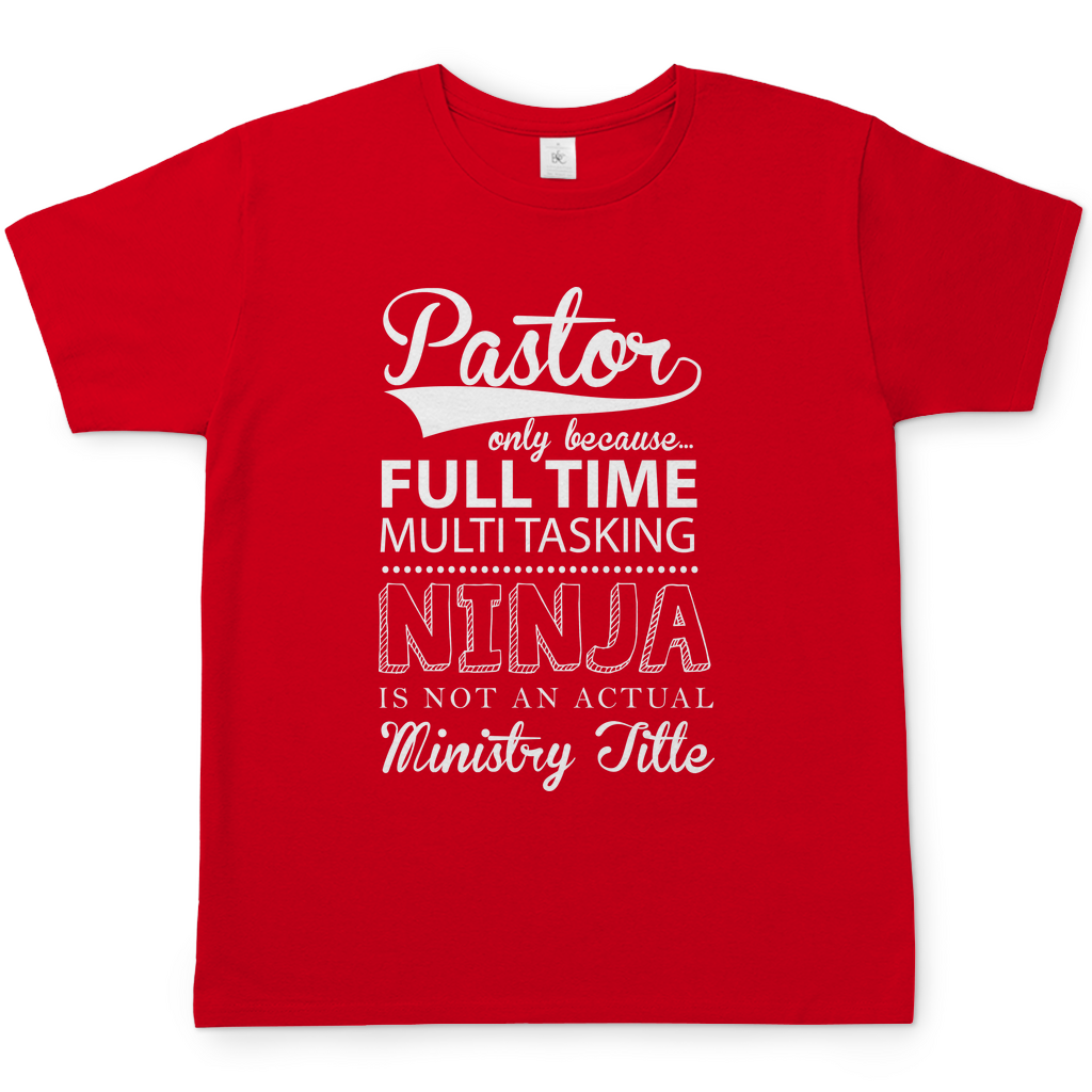 Full Time Multitasking Pastor christliches Herren T-Shirt