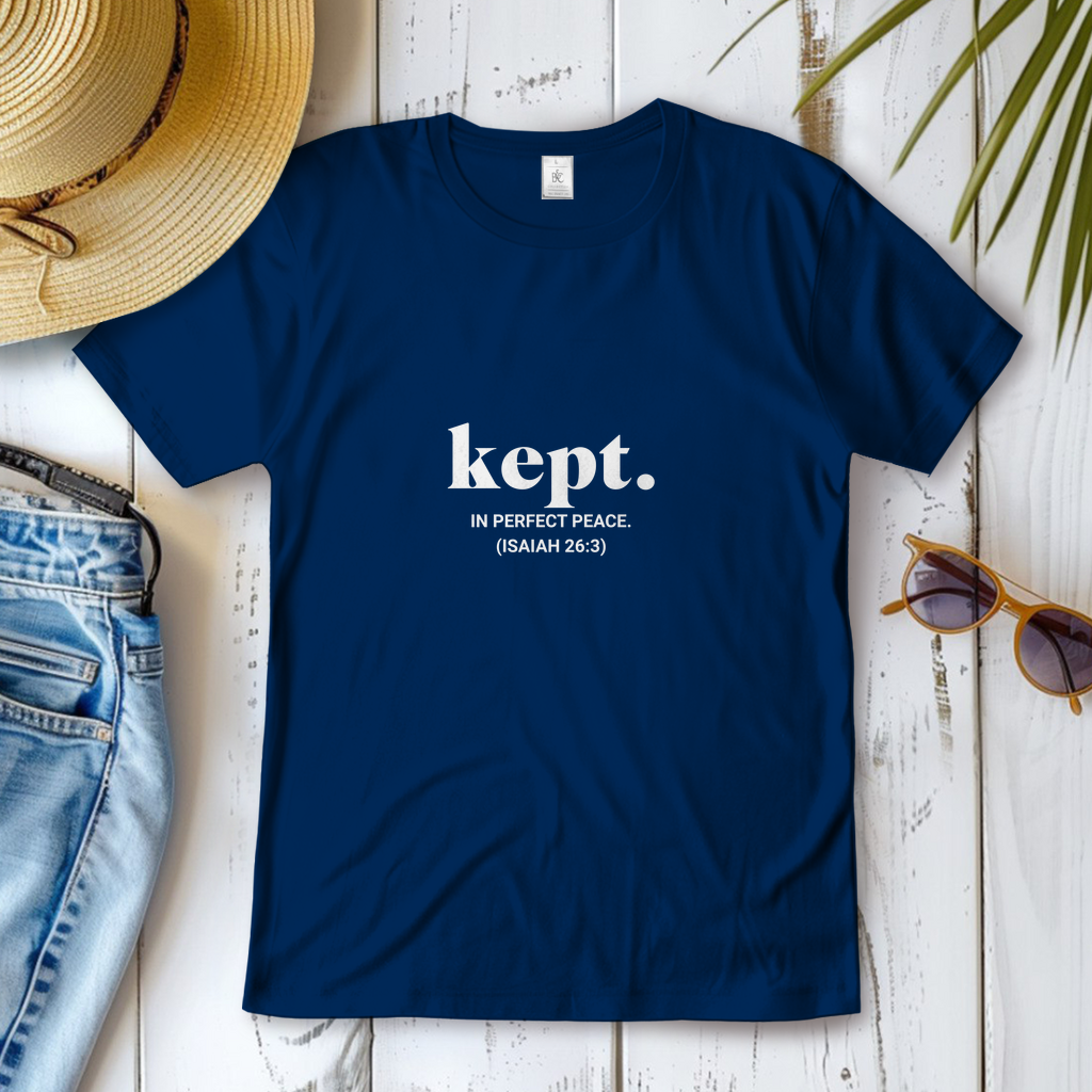 Kept in perfect peace christliches Damen T-Shirt