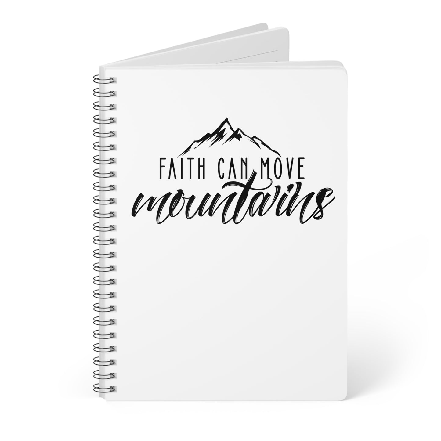 Faith can move Mountains Notizbuch Ringbindung A5