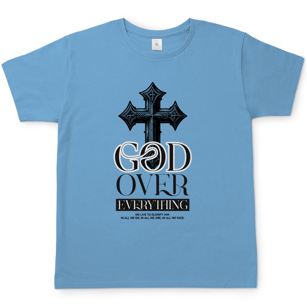 God over Everything christliches Herren T-Shirt