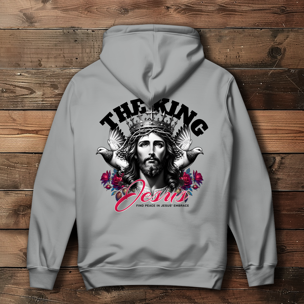 The King Jesus - Backprint Christlicher Damen Hoodie