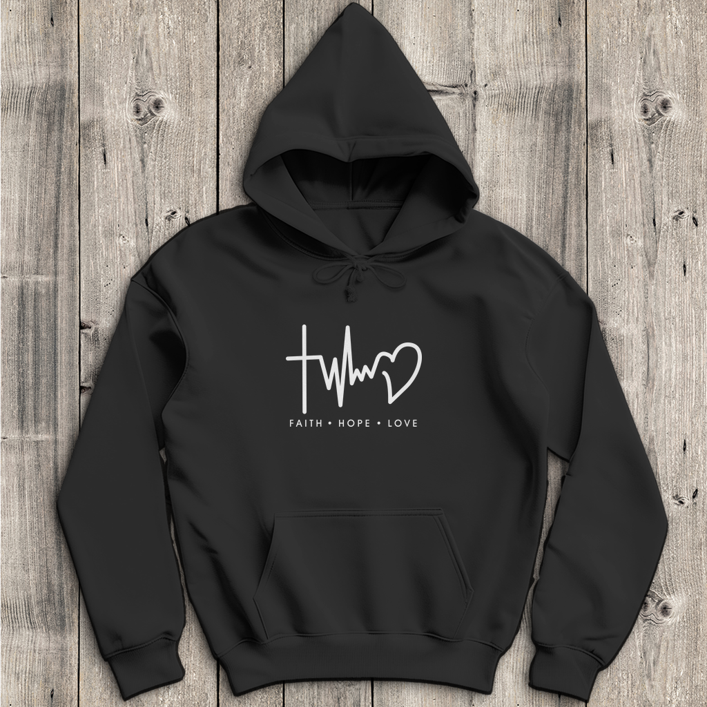 Faith Hope Love - Christlicher Herren Hoodie