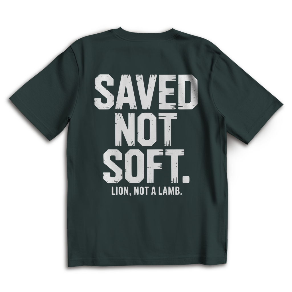 Saved not Soft - Oversize Backprint T-Shirt
