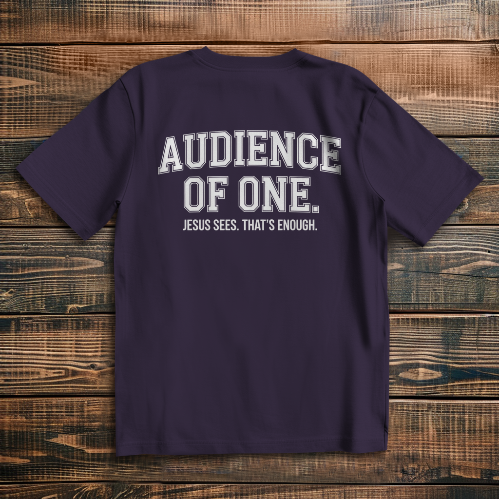 Audience of One - Oversize Backprint T-Shirt