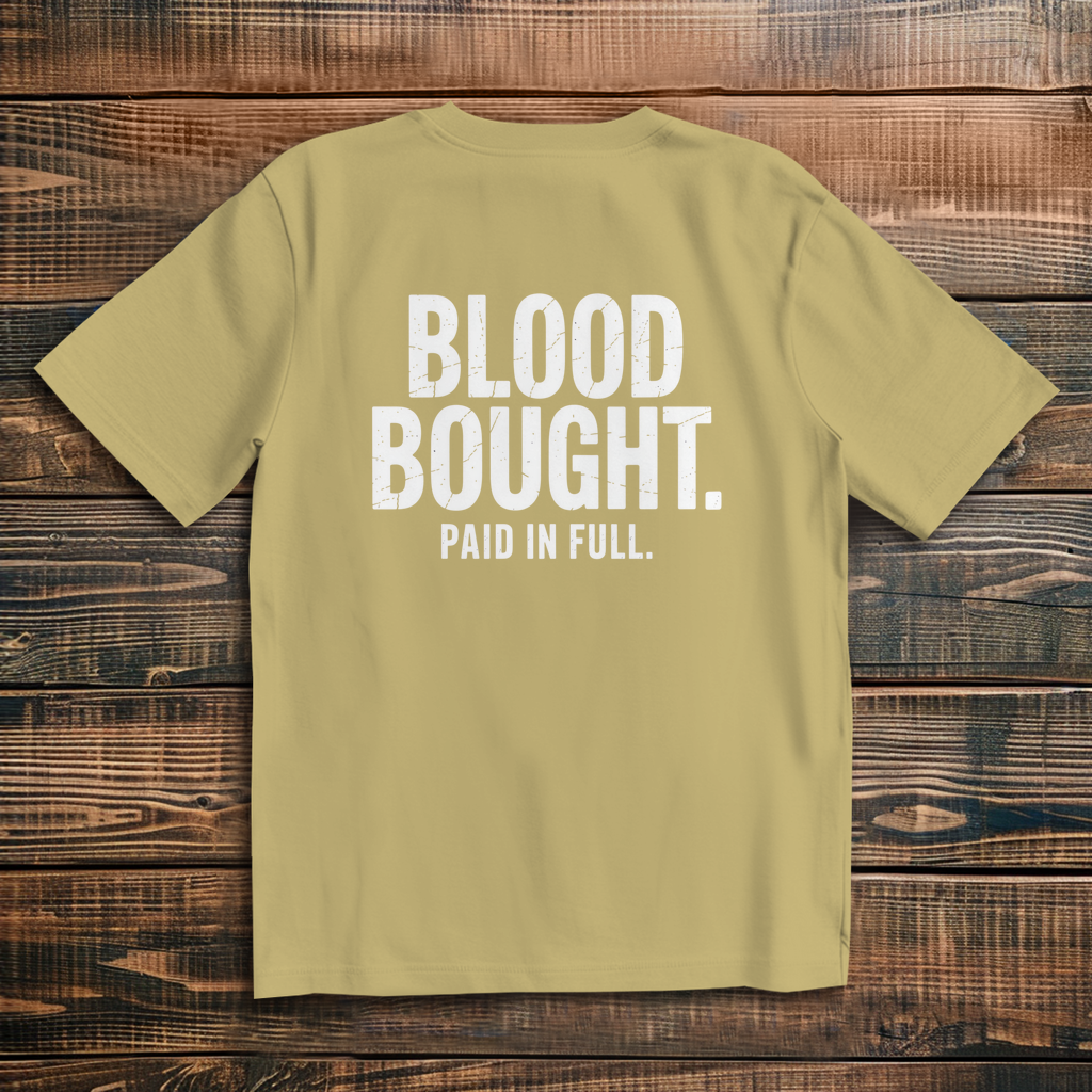 Blood Bought Paid in Full - Oversize Backprint T-Shirt