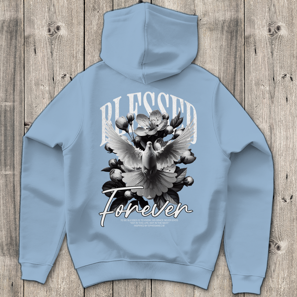 Blessed Forever - Backprint Christlicher Herren Hoodie