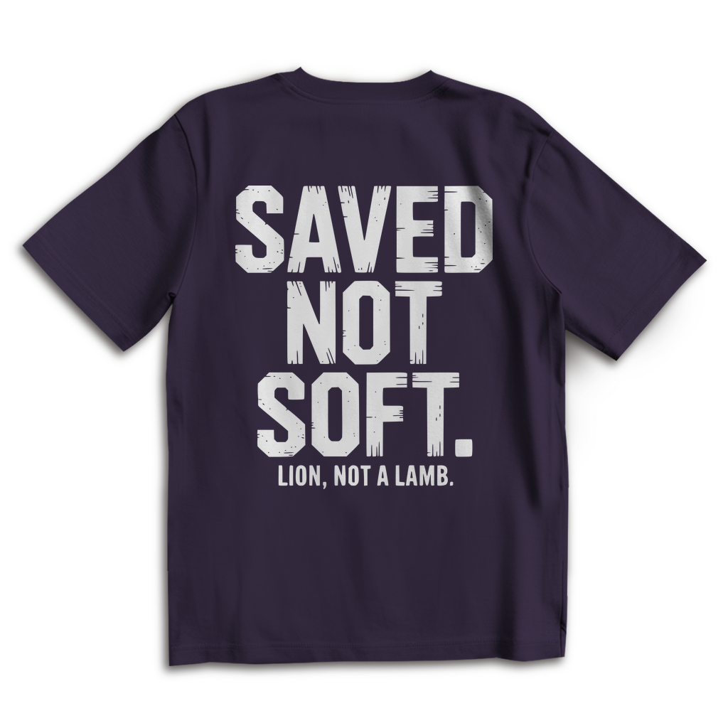 Saved not Soft - Oversize Backprint T-Shirt