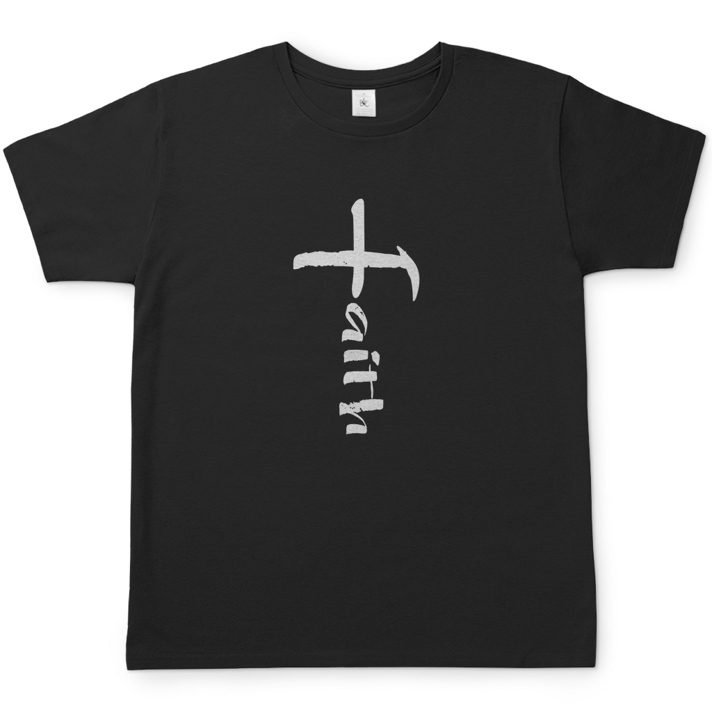 Faith Kreuz christliches Herren T-Shirt