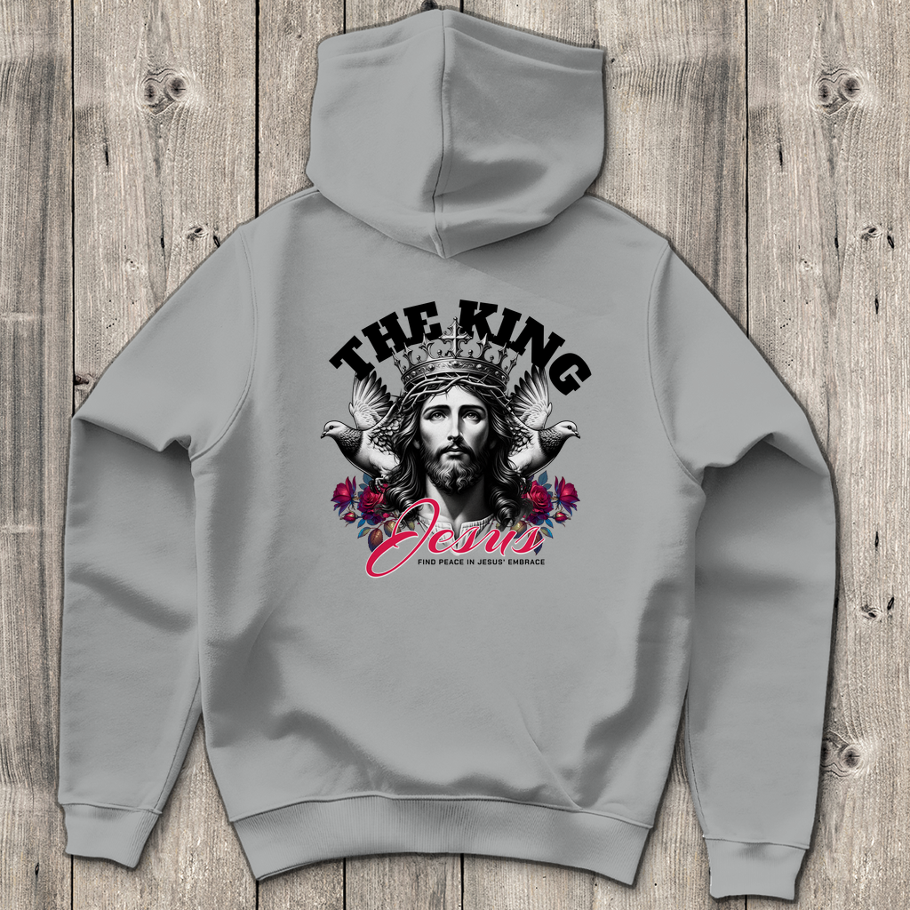 The King Jesus - Backprint Christlicher Herren Hoodie