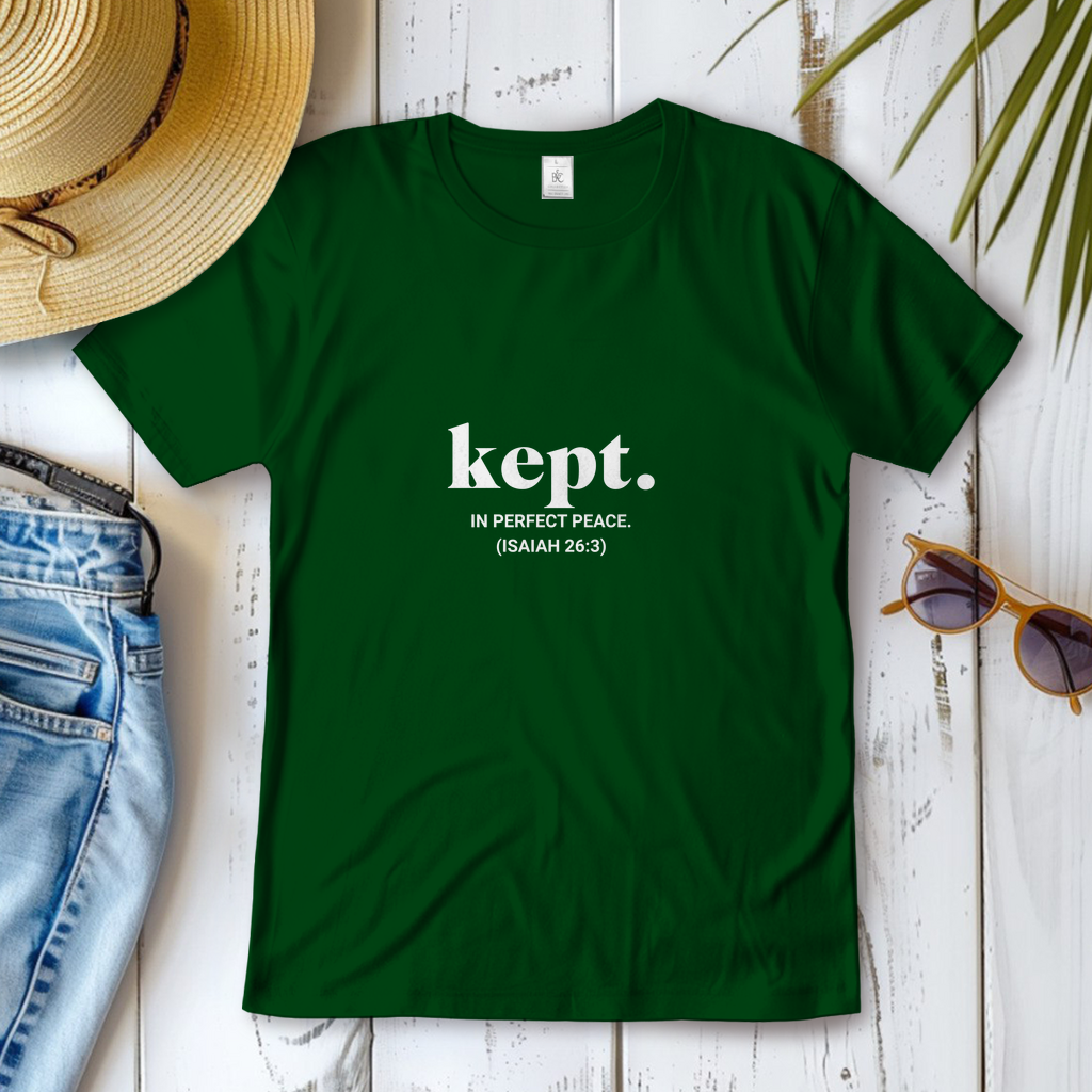 Kept in perfect peace christliches Damen T-Shirt