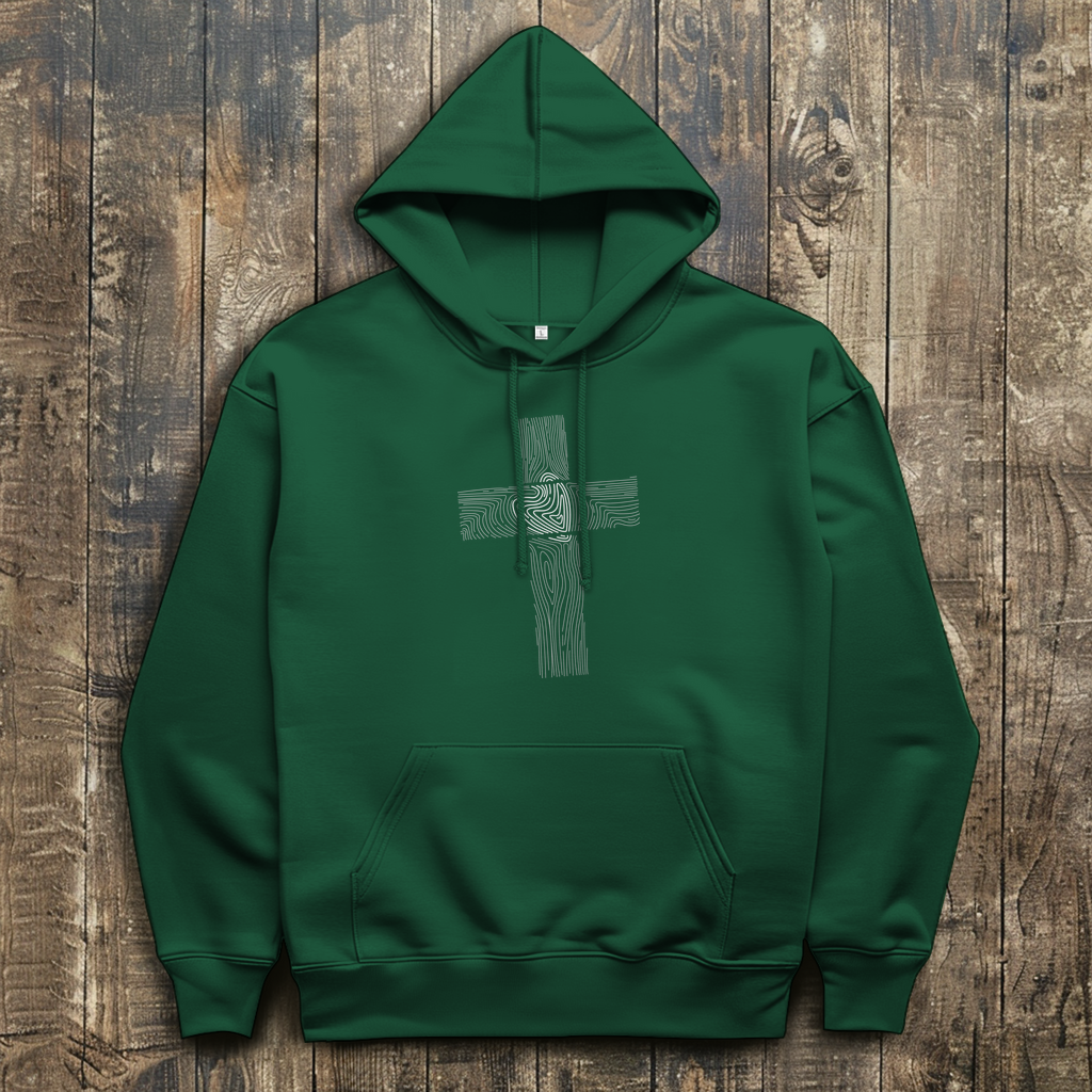 Wooden Cross - Christlicher Herren Hoodie
