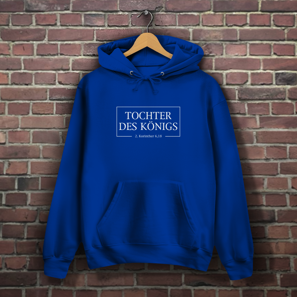 Tochter des Königs Weiß - Christlicher Damen Hoodie