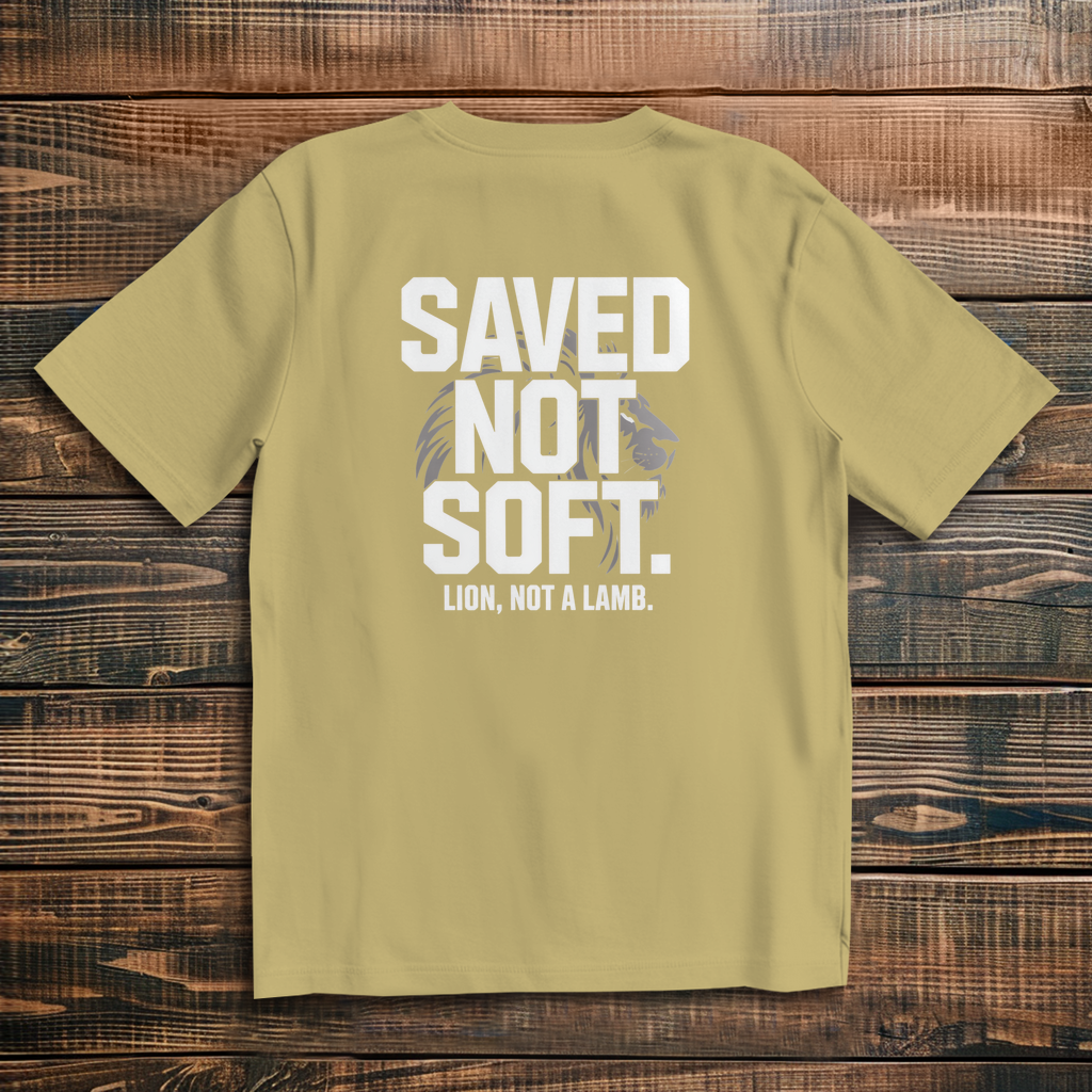 Saved not Soft - Oversize Backprint T-Shirt
