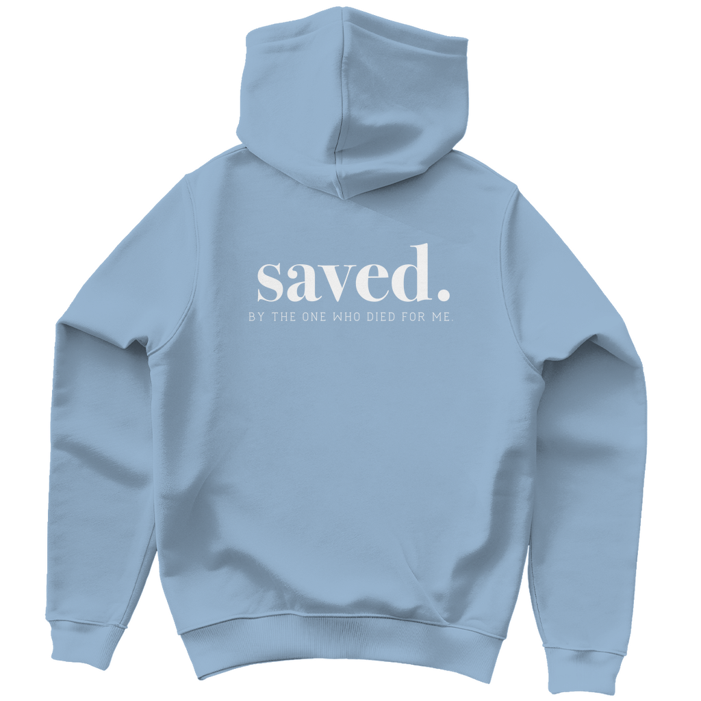 Saved - Backprint Christlicher Herren Hoodie