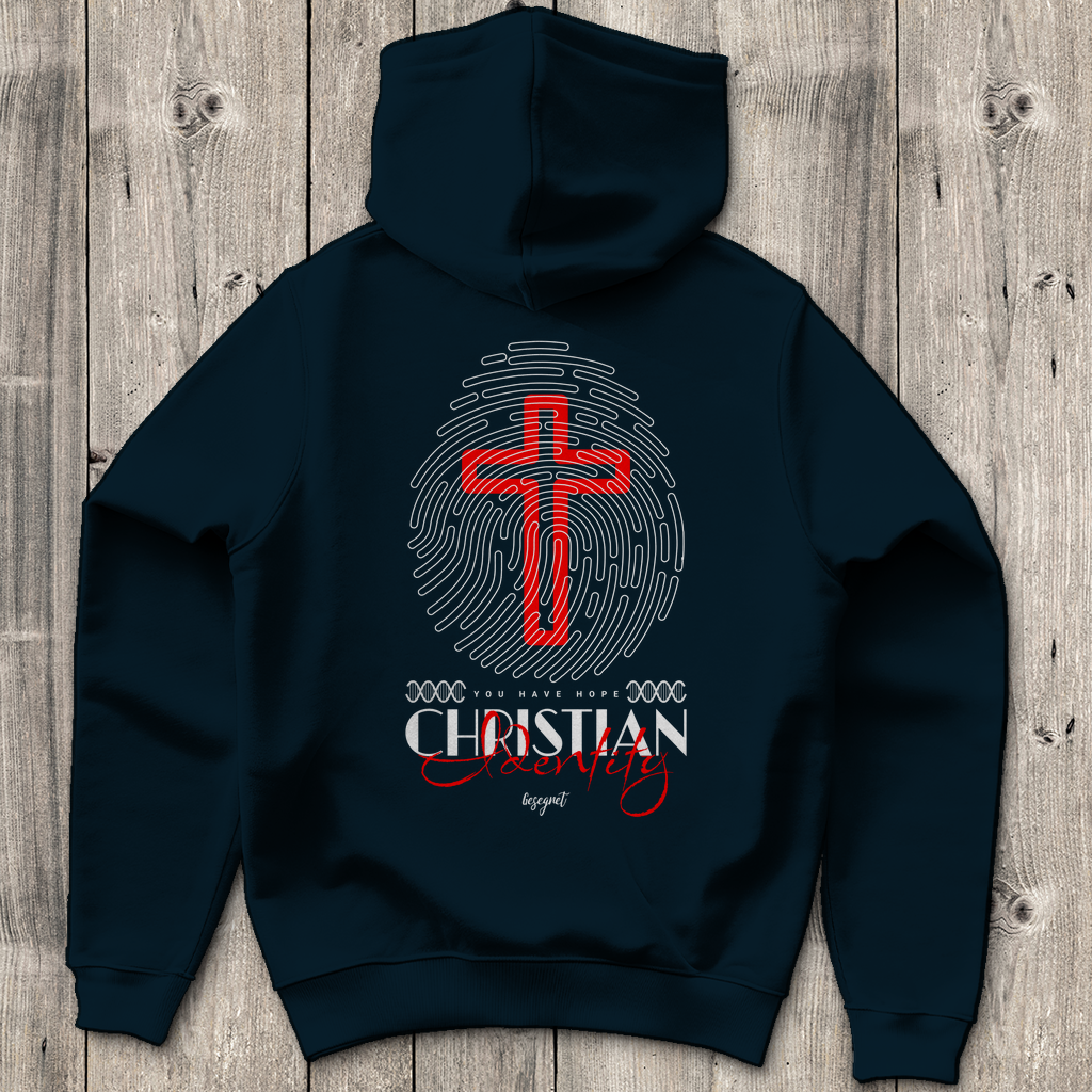 Christian Identity - Backprint Christlicher Herren Hoodie