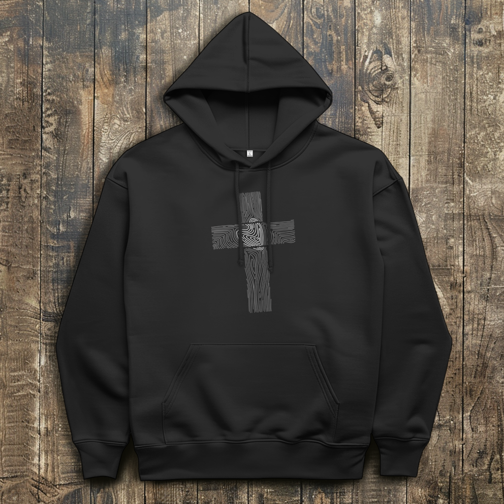 Wooden Cross - Christlicher Herren Hoodie