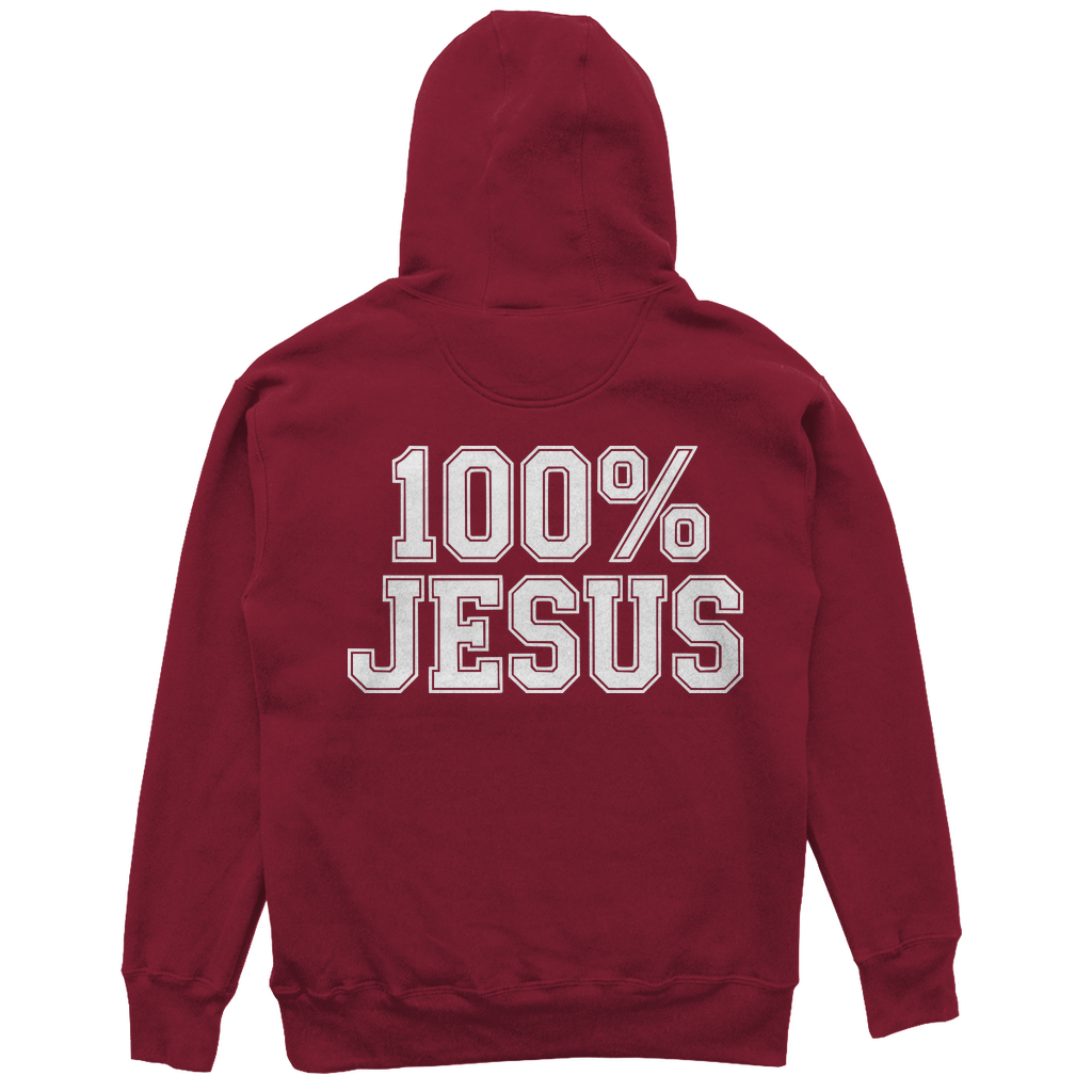 100% Jesus - Christlicher Unisex Oversize Hoodie