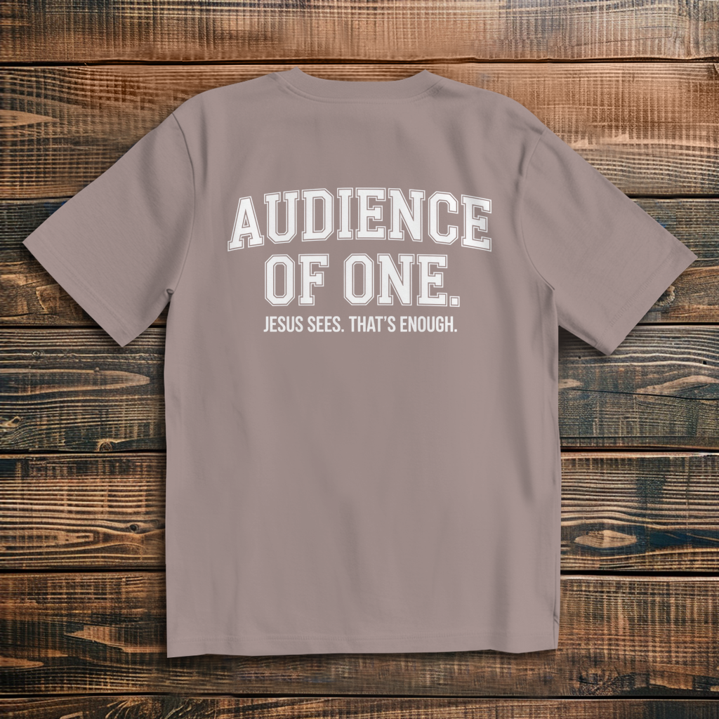Audience of One - Oversize Backprint T-Shirt