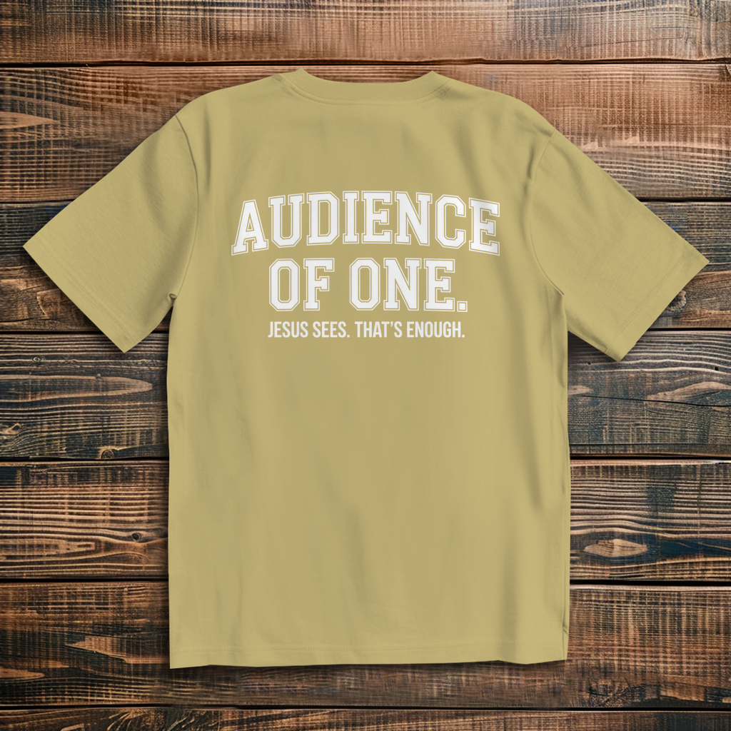 Audience of One - Oversize Backprint T-Shirt