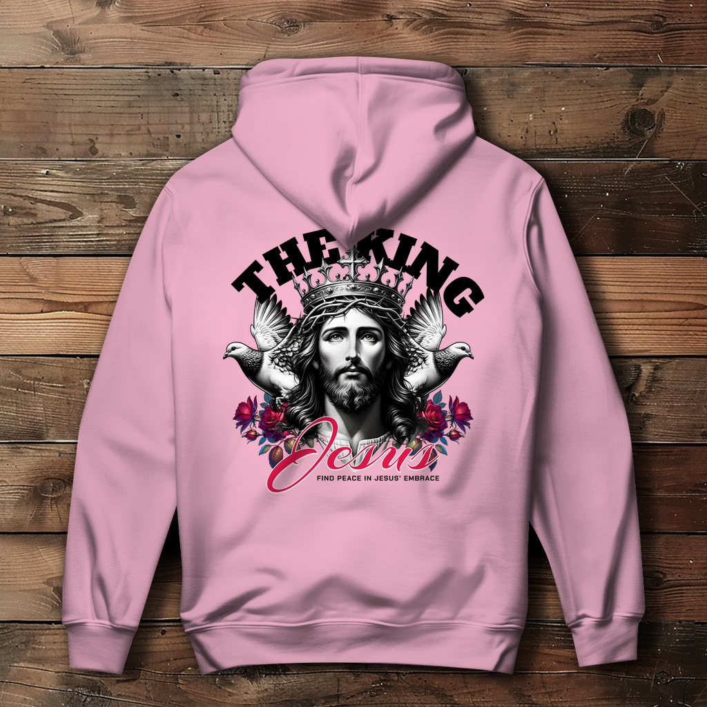 The King Jesus - Backprint Christlicher Damen Hoodie