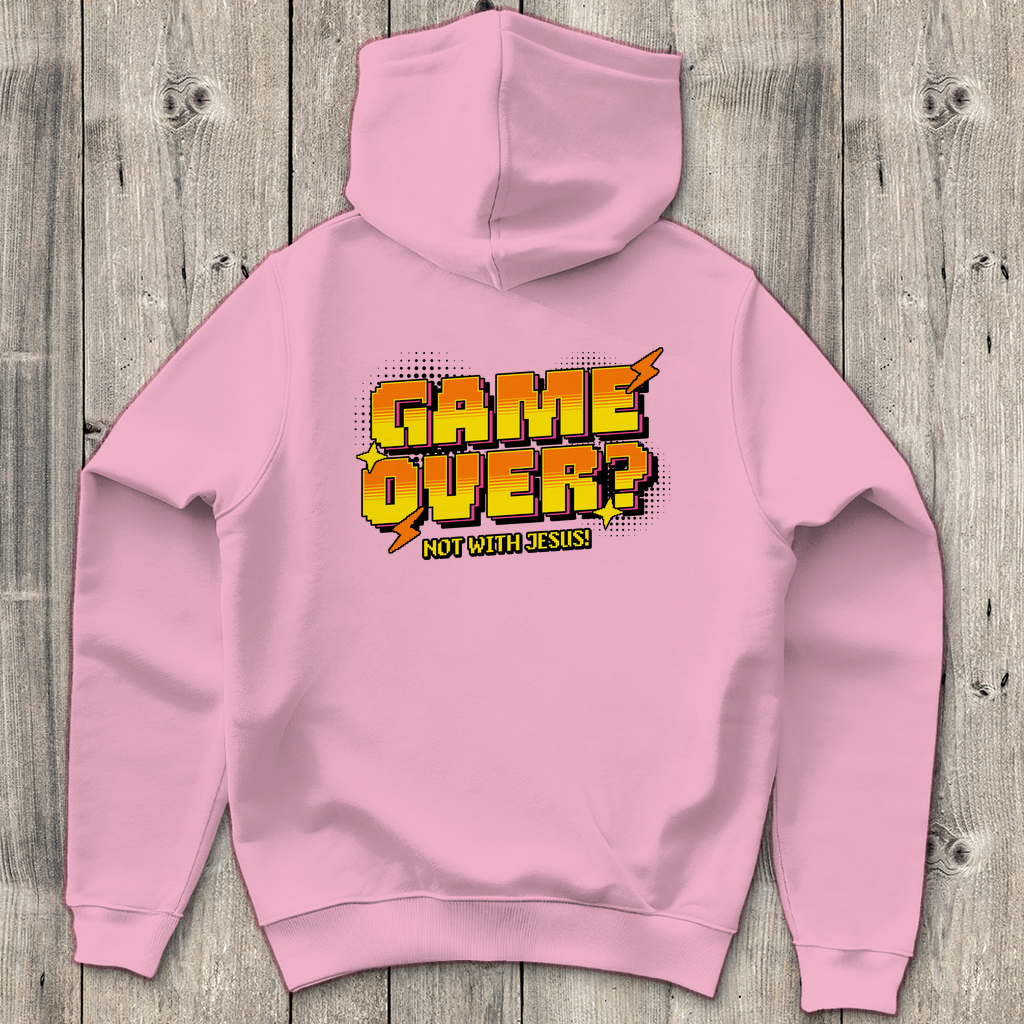 Game Over Not with Jesus - Backprint Christlicher Herren Hoodie