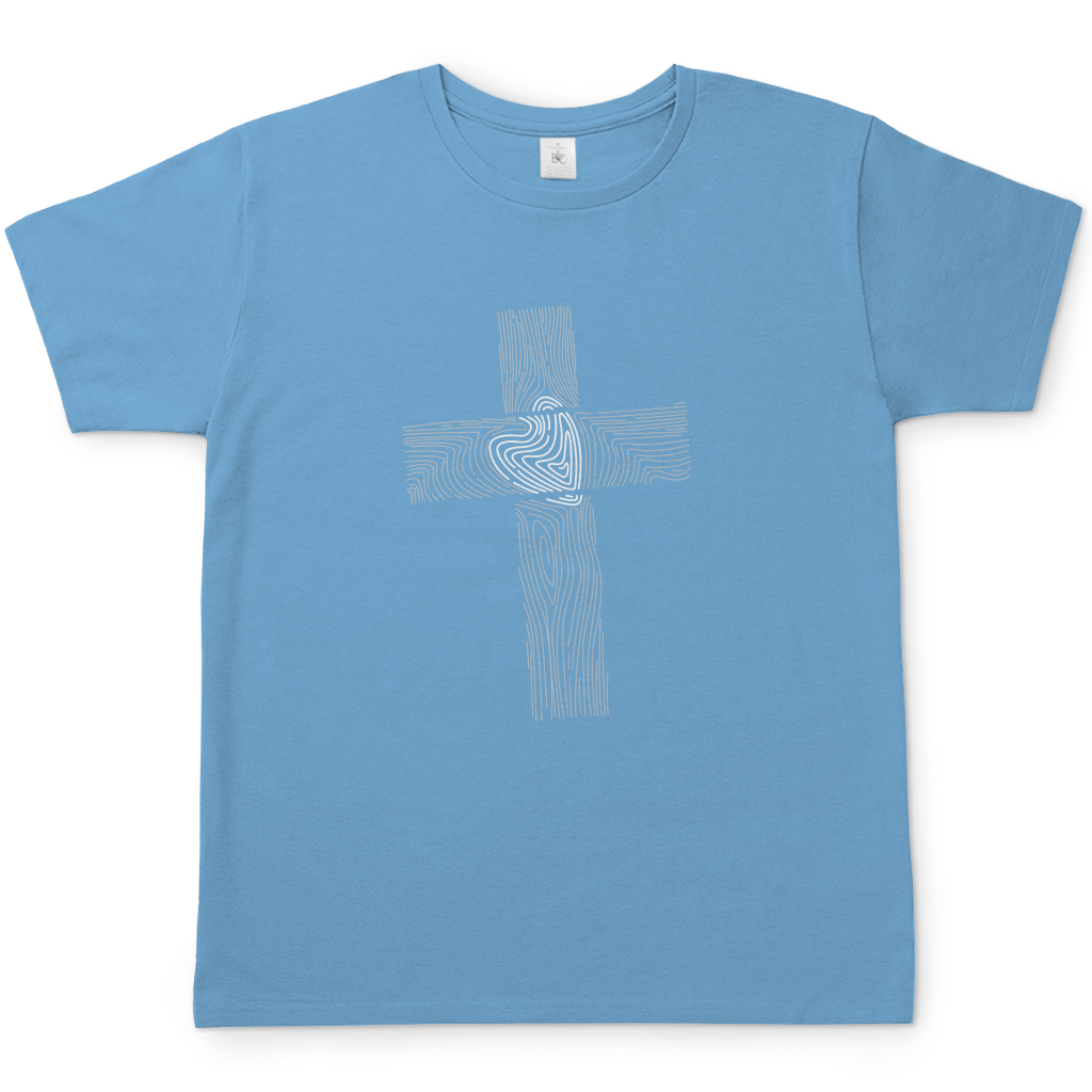 Wooden Cross christliches Herren T-Shirt