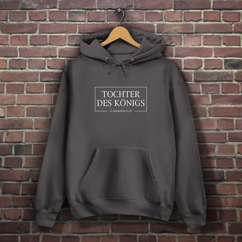 Tochter des Königs Weiß - Christlicher Damen Hoodie