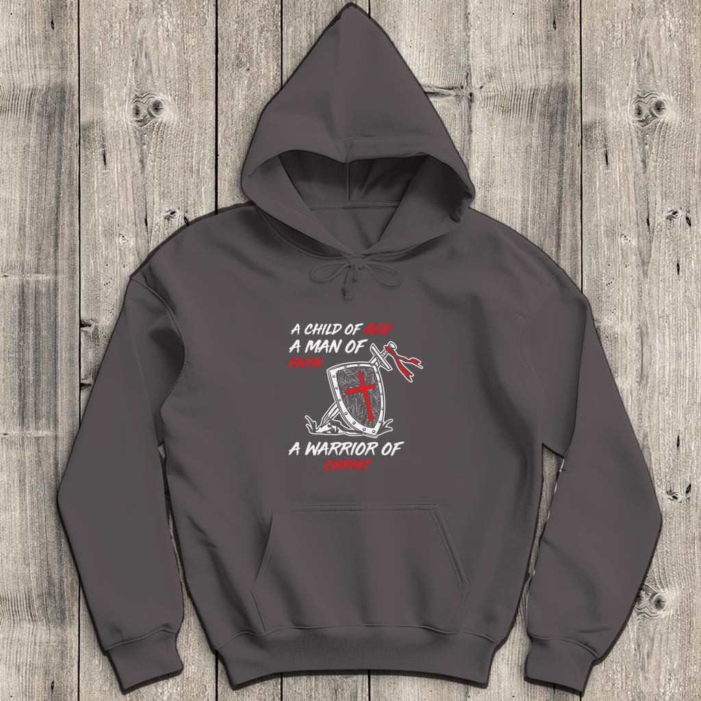 Child of God Man of Faith Warrior of Christ - Christlicher Herren Hoodie