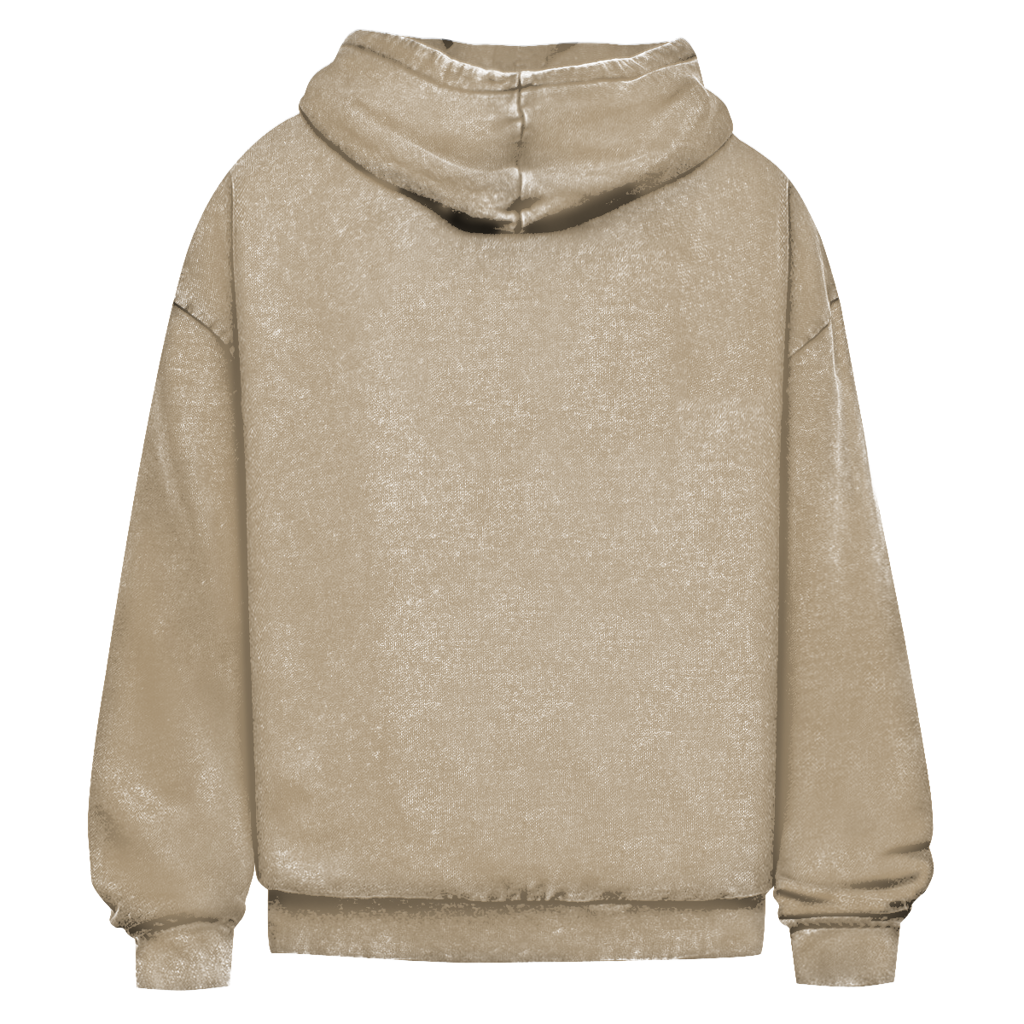 Stark durch Ihn | Christlicher Oversize Washed Hoodie | Christliche Hoodies | Gesegnet