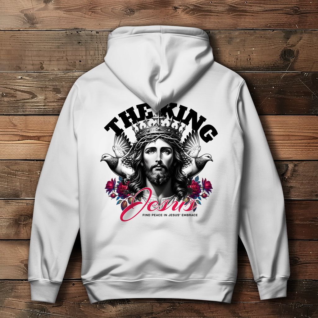 The King Jesus - Backprint Christlicher Damen Hoodie