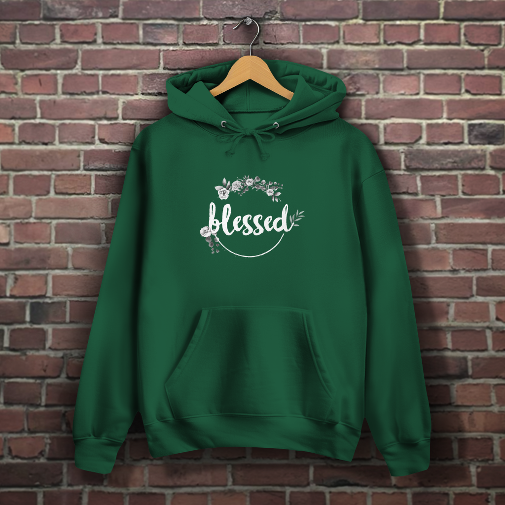 Blessed Floral - Christlicher Damen Hoodie