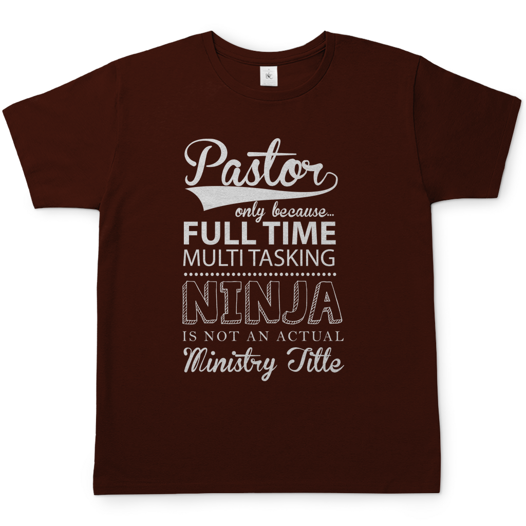 Full Time Multitasking Pastor christliches Herren T-Shirt