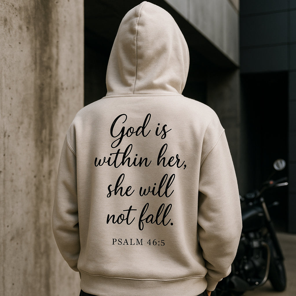 God is within her - christlicher Unisex Oversize Hoodie