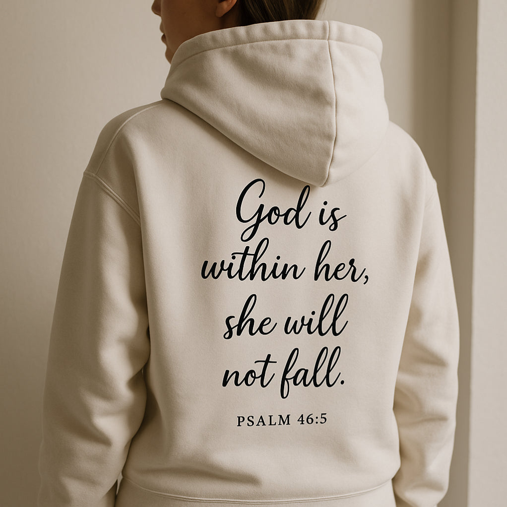 God is within her - christlicher Unisex Oversize Hoodie