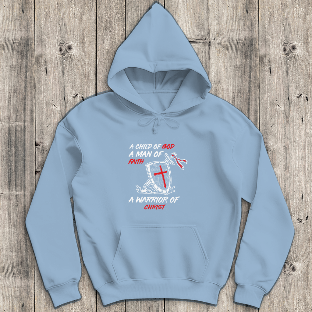 Child of God Man of Faith Warrior of Christ - Christlicher Herren Hoodie