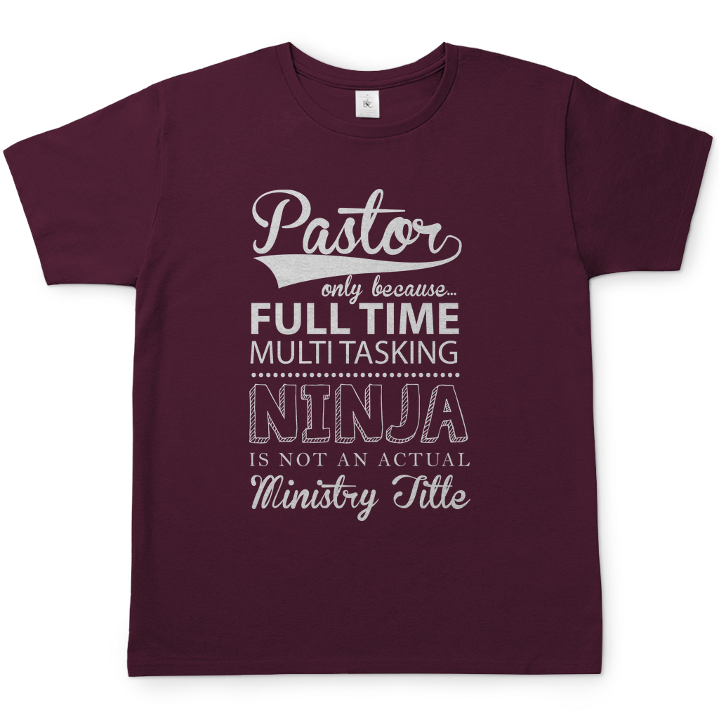 Full Time Multitasking Pastor christliches Herren T-Shirt
