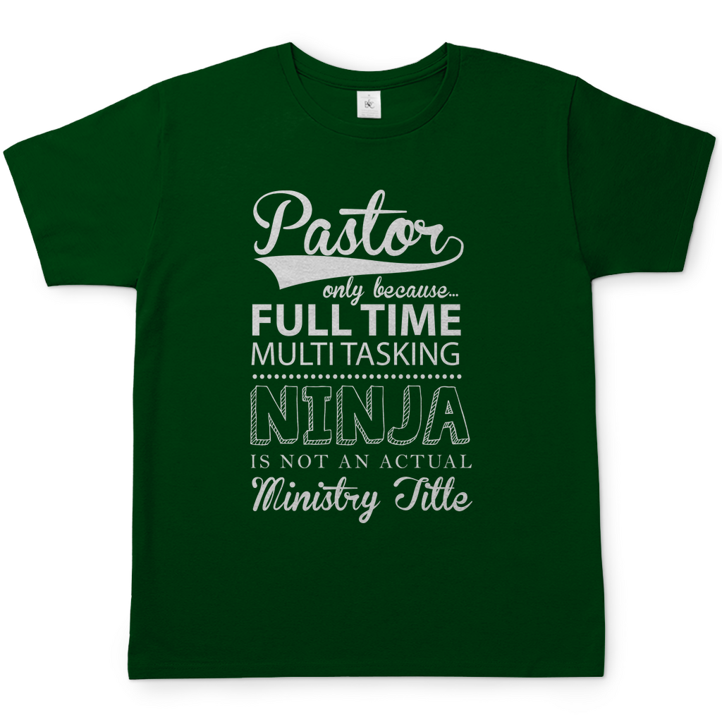 Full Time Multitasking Pastor christliches Herren T-Shirt