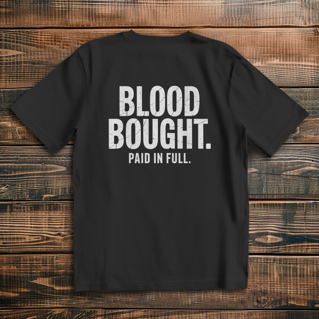 Blood Bought Paid in Full - Oversize Backprint T-Shirt