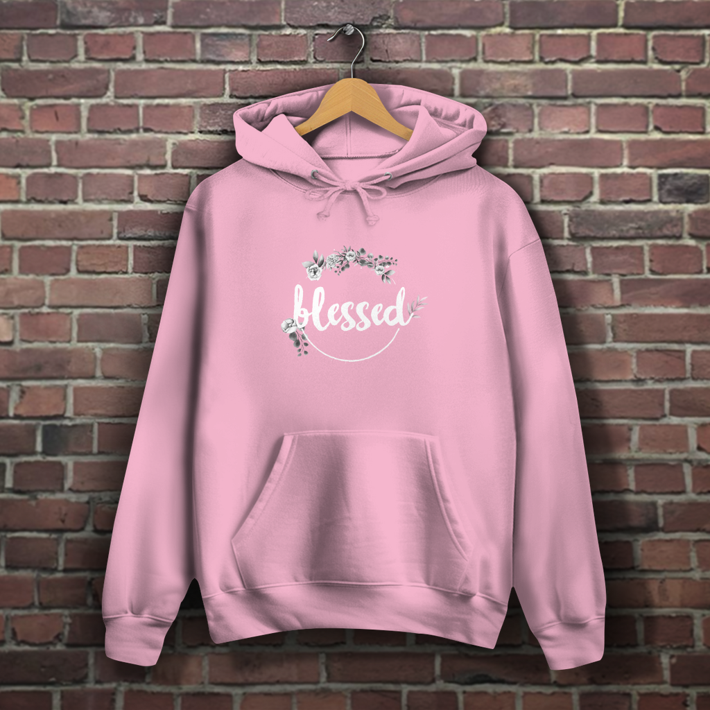 Blessed Floral - Christlicher Damen Hoodie