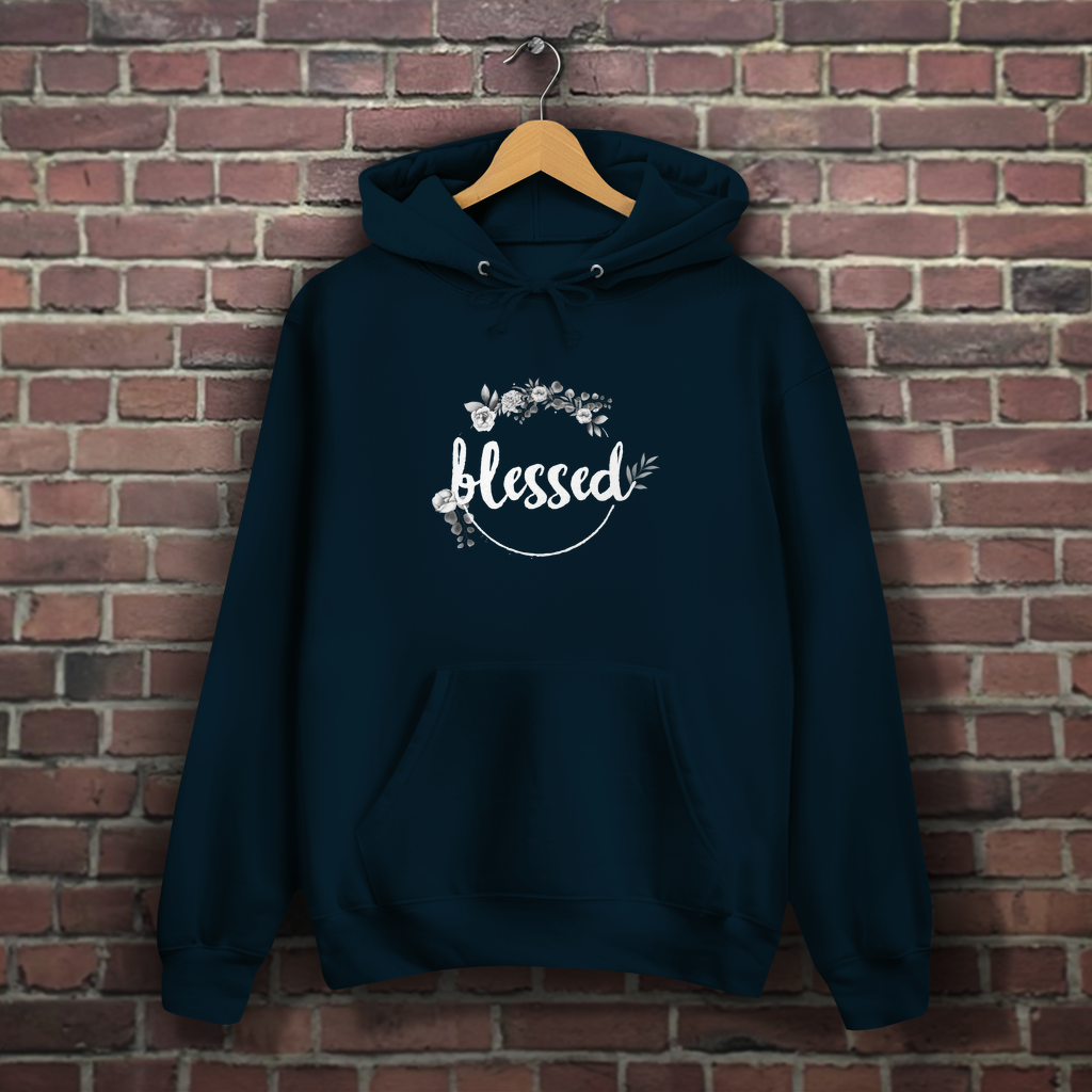 Blessed Floral - Christlicher Damen Hoodie