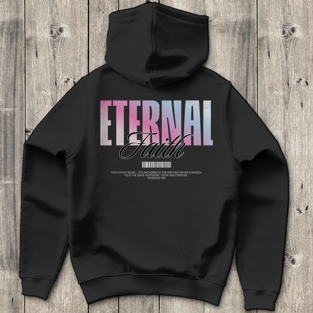 Eternal Faith - Backprint Christlicher Herren Hoodie