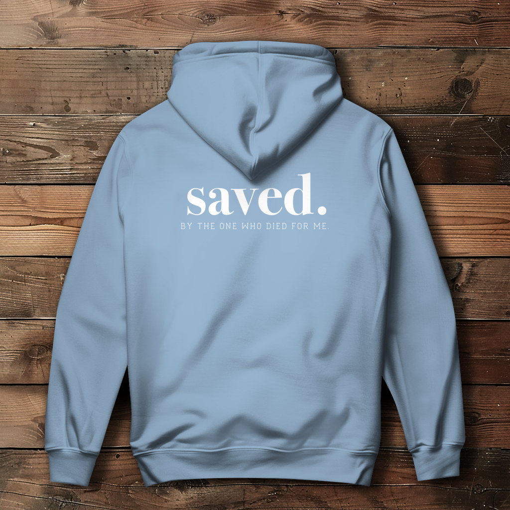 Saved - Backprint Christlicher Damen Hoodie