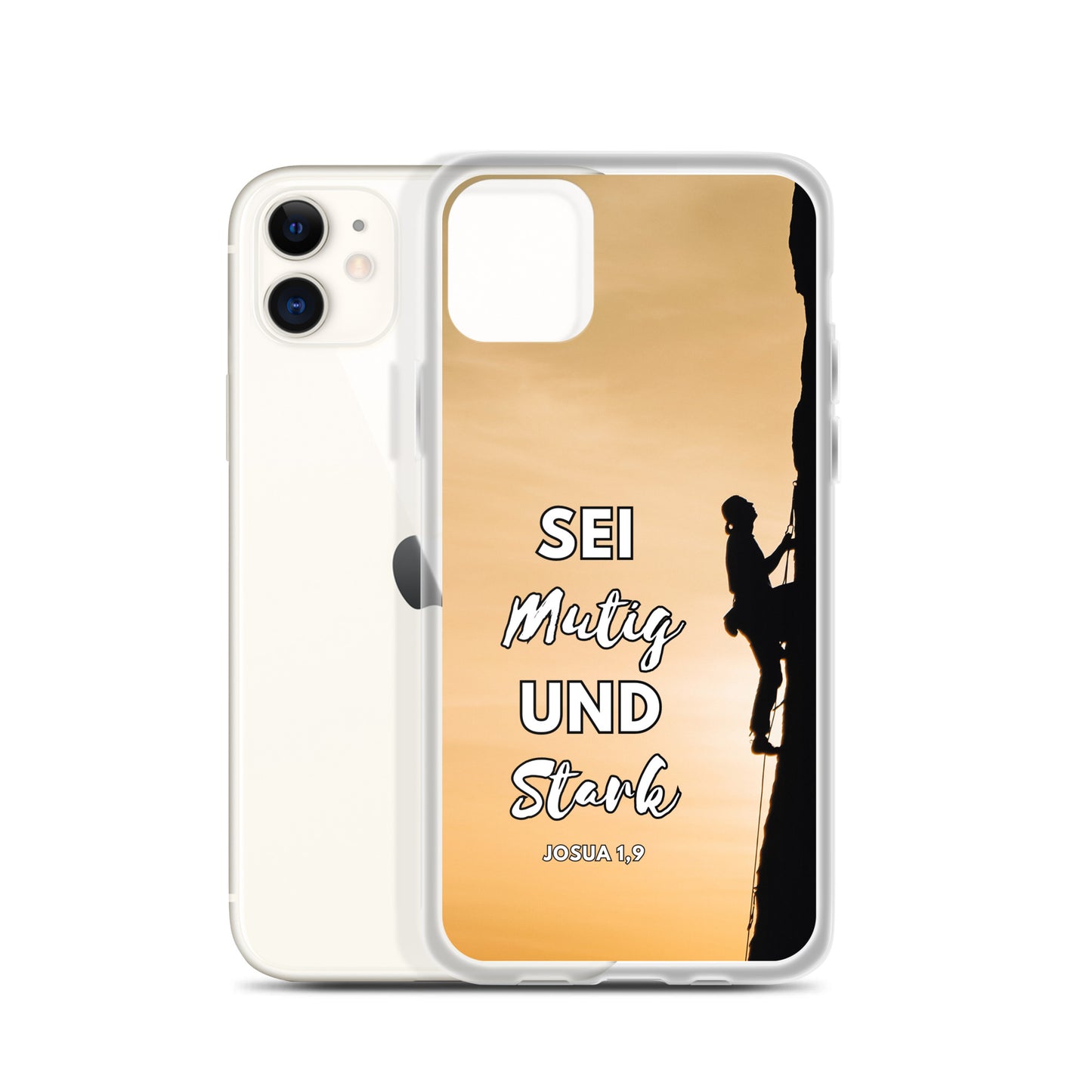Sei mutig und stark Klettern iPhone-Hülle