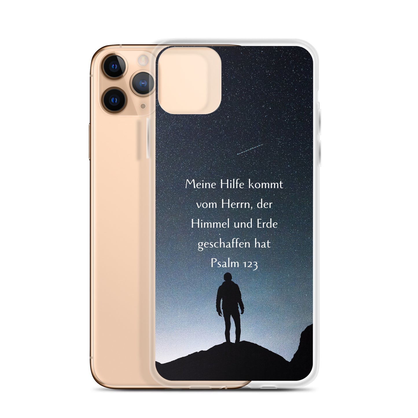 Meine Hilfe kommt vom Herrn Psalm 123 iPhone-Hülle