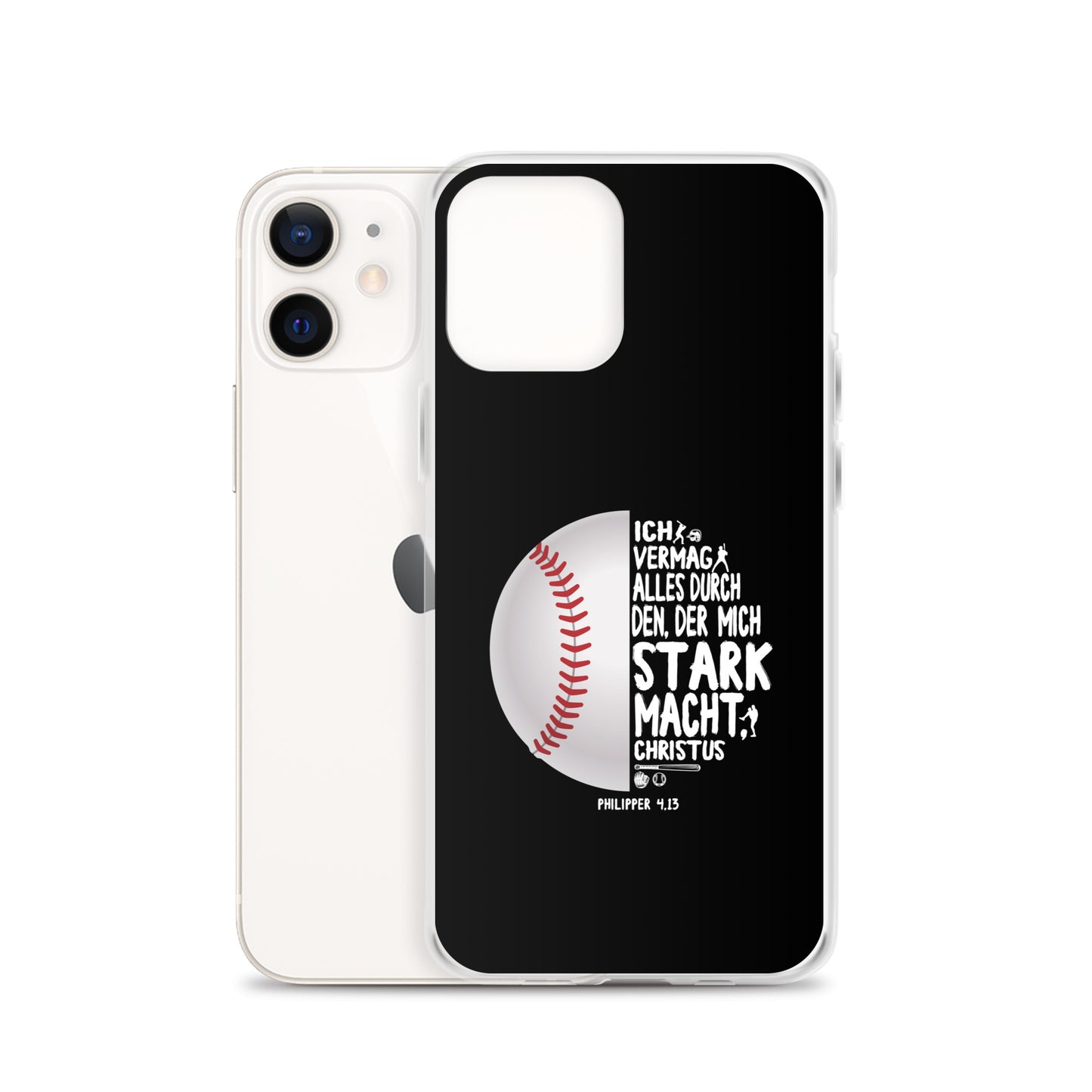Philipper 4,13 Baseball Ich vermag alles durch Christus iPhone-Hülle