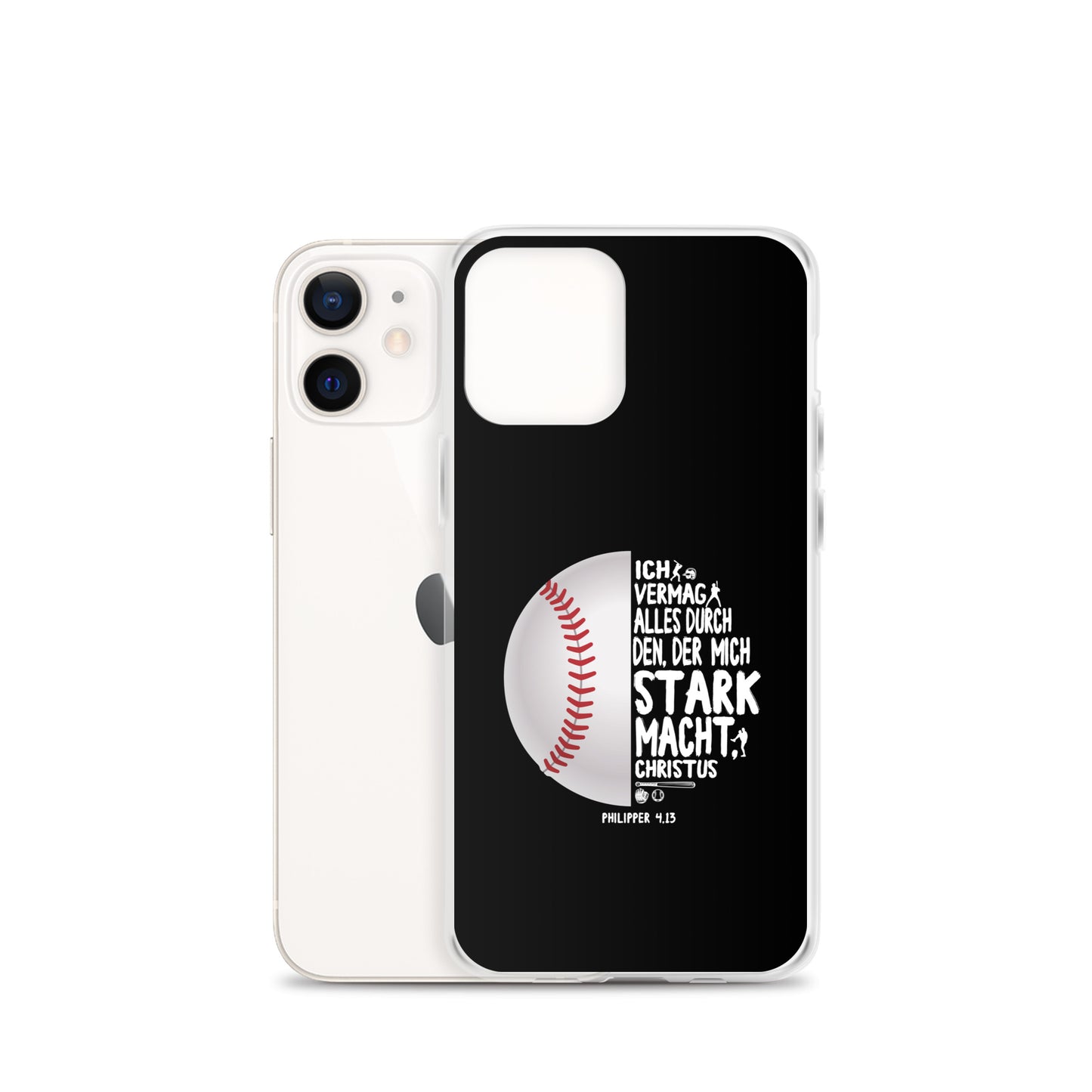 Philipper 4,13 Baseball Ich vermag alles durch Christus iPhone-Hülle