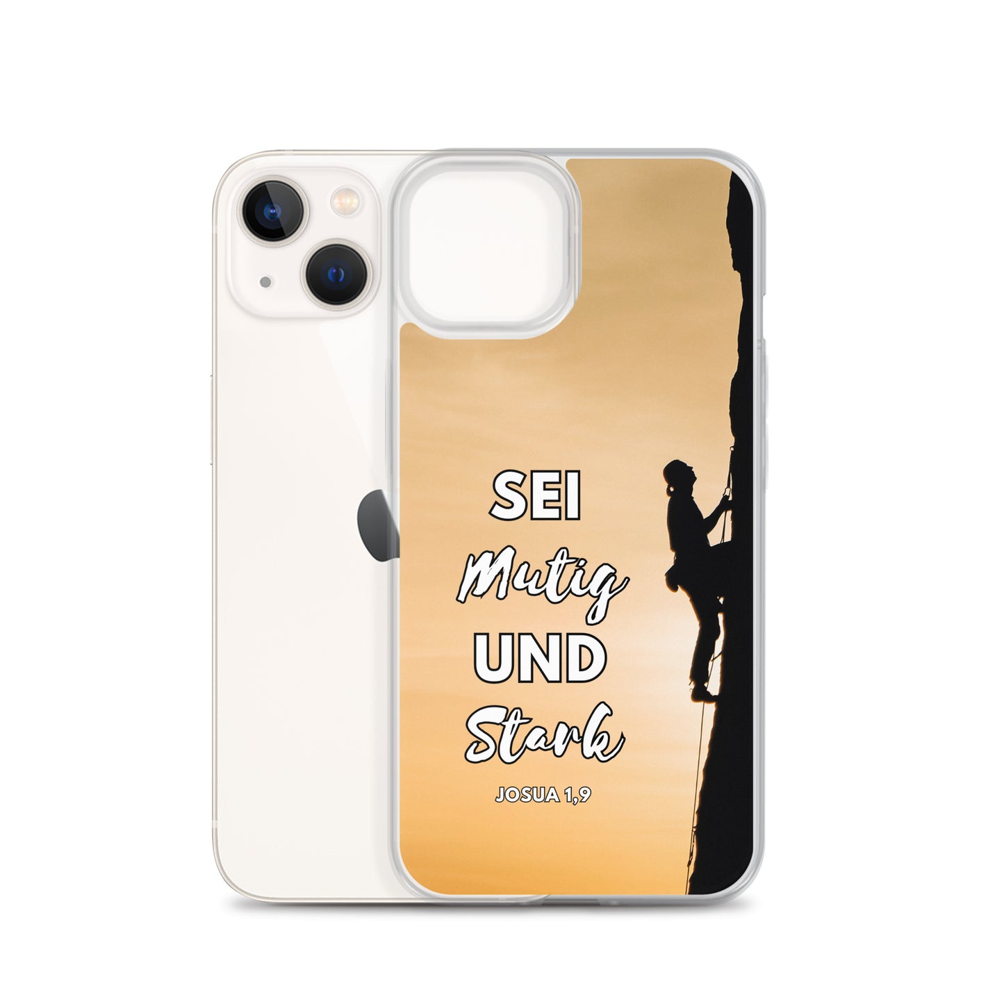 Sei mutig und stark Klettern iPhone-Hülle
